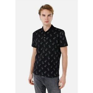 Tricou polo cu imprimeu text imagine