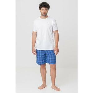 Pijama de bumbac organic cu pantaloni scurti imagine