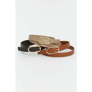 Set de curele skinny de piele ecologica- 3 piese imagine