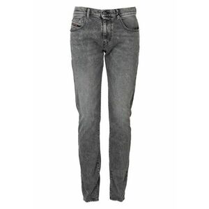 Blugi slim fit cu aspect decolorat D-Strukt - Gri - imagine
