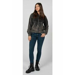 Blugi skinny cu aspect decolorat Slandy - Albastru inchis - imagine