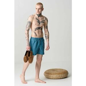 Pantaloni scurti de baie cu snur si logo imagine