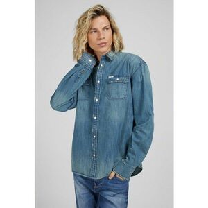 Camasa regular fit din denim cu buzunare aplicate imagine