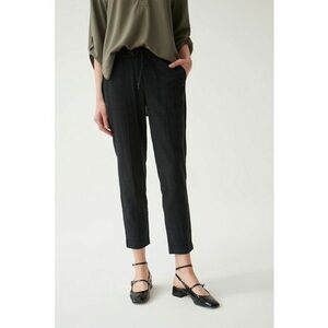Pantaloni jogger crop din amestec de lyocell imagine