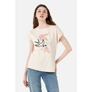 Tricou din bumbac cu detalii texturate imagine