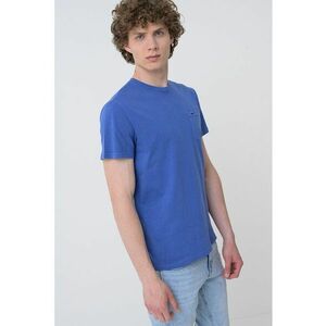 Tricou slim-fit cu decolteu la baza gatului imagine