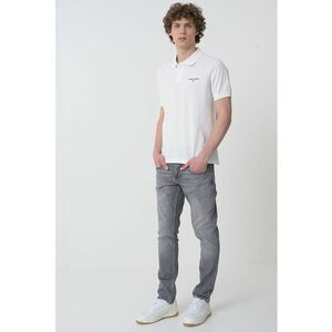 Tricou polo cu logo discret imagine