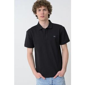 Tricou polo cu logo discret imagine