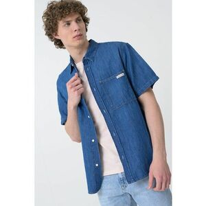 Camasa din denim cu maneci scurte imagine