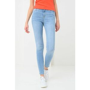 Blugi crop skinny cu talie inalta imagine