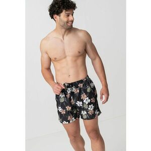 Pantaloni scurti de baie cu imprimeu tropical Piranha imagine