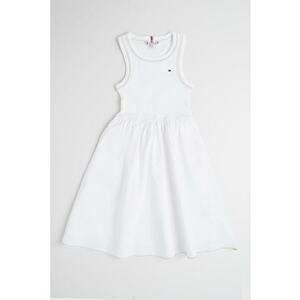 Rochie midi cu croiala in A si logo discret imagine