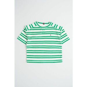 Tricou din amestec de bumbac organic cu dungi imagine