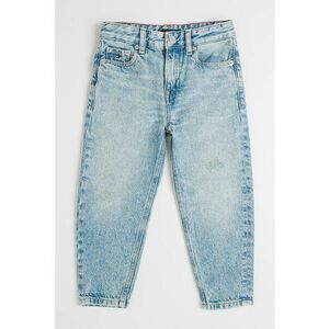 Blugi mom fit cu aspect decolorat imagine