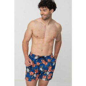 Pantaloni scurti de baie cu imprimeu tropical Piranha imagine