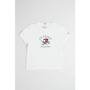 Tricou cu imprimeu si decolteu la baza gatului imagine