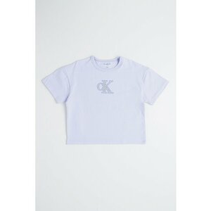 Tricou crop cu logo stralucitor imagine