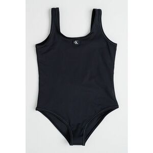 Costum de baie uni cu decolteu in V imagine