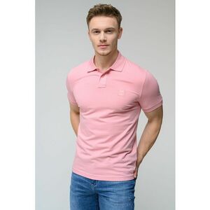 Tricou polo slim fit din material pique Passenger imagine