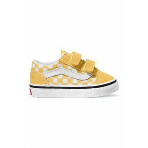 Pantofi sport cu model in carouri - inchidere velcro si insertii din piele intoarsa imagine