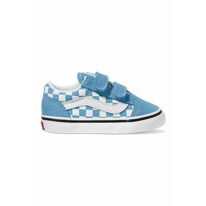 Pantofi sport cu model in carouri - inchidere velcro si insertii din piele intoarsa imagine