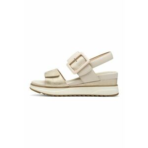 Sandale wedge cu garnituri din piele ecologica imagine