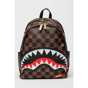 Rucsac unisex cu buzunare multiple si model in carouri imagine