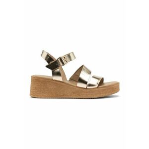Sandale wedge din piele imagine