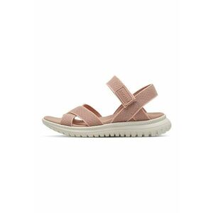 Sandale wedge din material textil cu velcro imagine