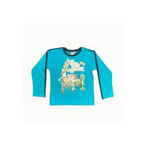 Bluza albastra baieti - KTLJ2534-A - 128 cm - Albastru imagine