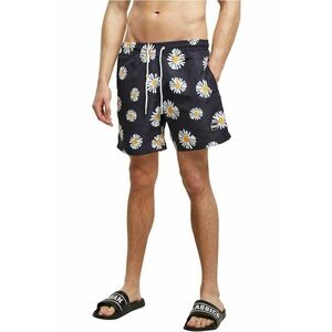 Pantaloni scurti de baie cu model si buzunare laterale imagine