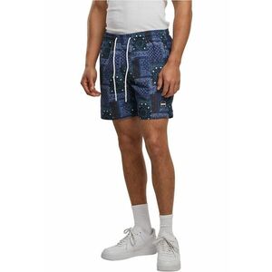 Pantaloni scurti de baie cu model si buzunare laterale imagine