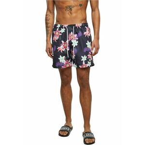 Pantaloni scurti de baie cu model si buzunare laterale imagine
