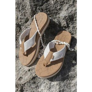 Papuci flip-flop din material textil Colbee imagine