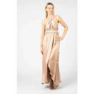 Rochie cu aspect satinat - 38 imagine