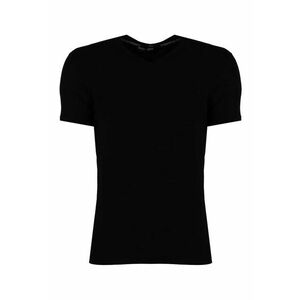 Tricou slim fit cu decolteu in V - imagine
