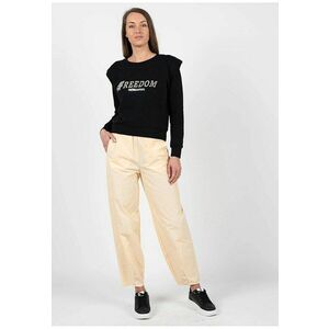 Pantaloni crop cu talie inalta - imagine