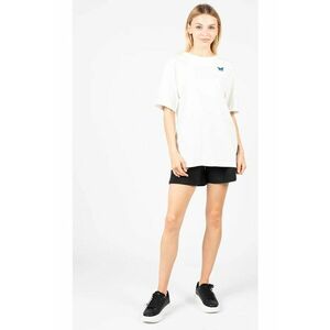 Tricou din bumbac cu fluturi decorativi - imagine