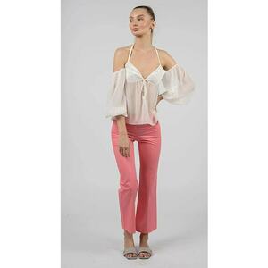 Pantaloni crop evazati - imagine