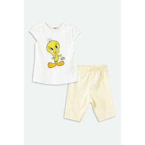 Pijama cu pantaloni scurti - din bumbac - cu imprimeu imagine