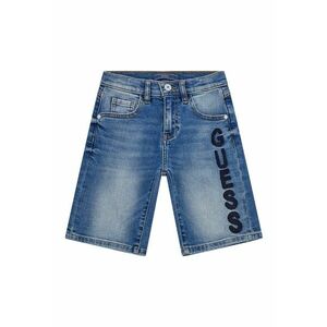 Bermude de denim cu logo brodat imagine