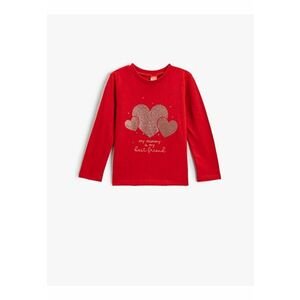 Bluza cu imprimeu si maneci lungi imagine