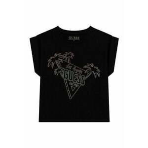 Tricou cu decolteu la baza gatului si aplicatii din strasuri imagine