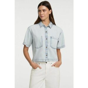 Camasa de denim cu aspect decolorat imagine
