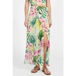 Fusta maxi cu model tropical imagine