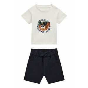 Set de pantaloni scurti si tricou din bumbac cu logo - 2 piese imagine