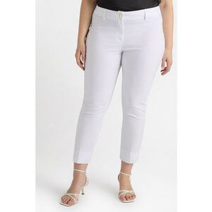 Pantaloni crop cu croiala cambrata imagine