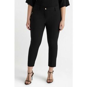 Pantaloni crop cu croiala cambrata imagine