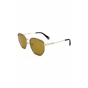 Ochelari de soare aviator unisex cu lentile polarizate - Auriu - Negru imagine
