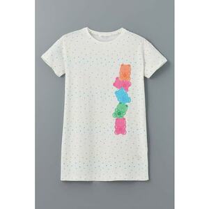 Rochie de seara din bumbac cu imprimeu imagine
